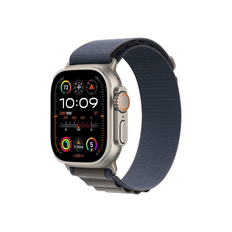 Apple Watch Ultra 2 - LTPO OLED / 64GB / 49mm / Bluetooth / Wi-Fi / Cellular / Small / Titanium Blue Alpine Loop
