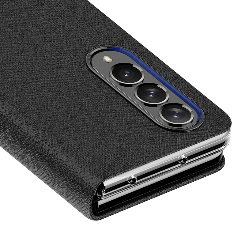 Araree Bonnet C Diary Case For Z Fold 4 - Black