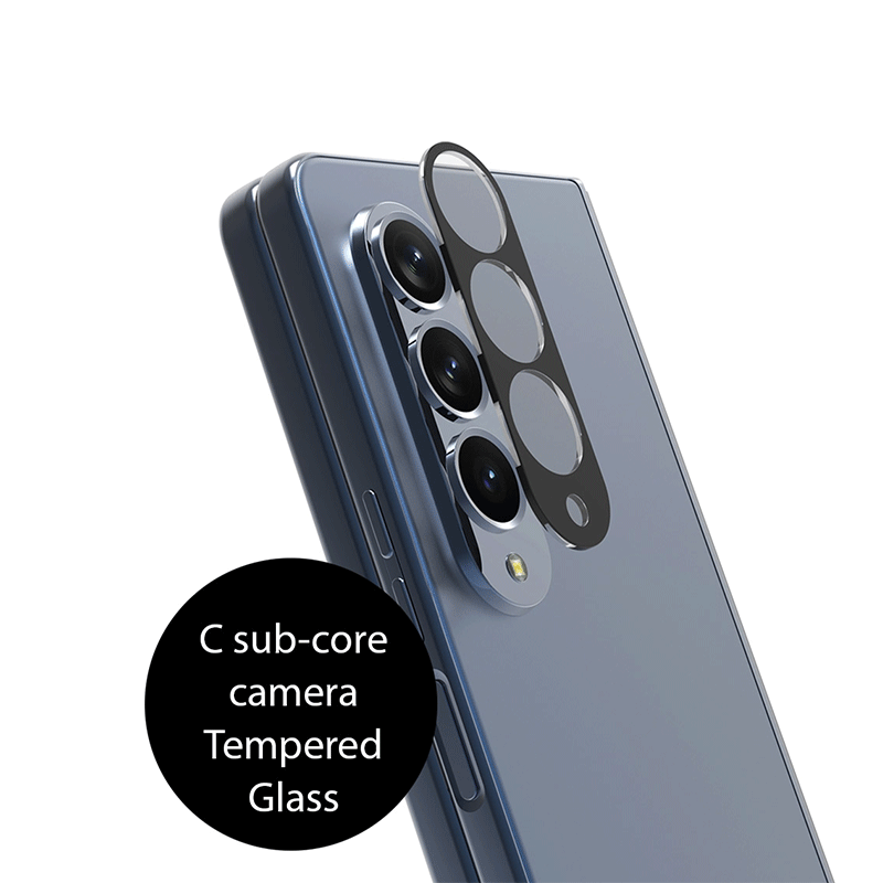 Araree C-Sub Core Camera Lens Tempered Glass For Z Fold 4 - Clear