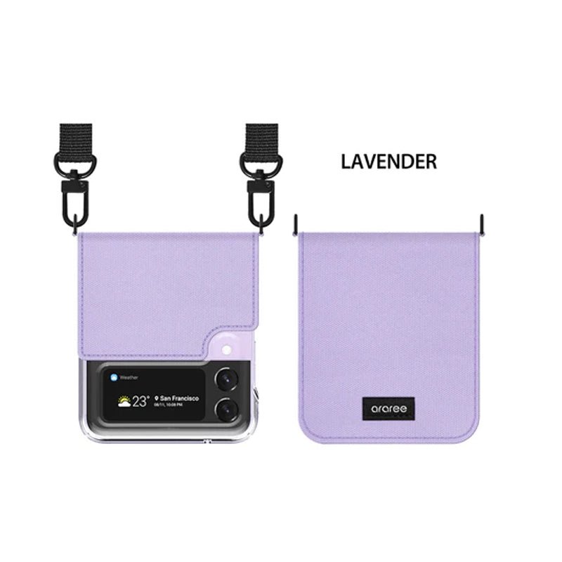 Araree Canvas Diary Case - Samsung Galaxy Z Flip 4 / Purple