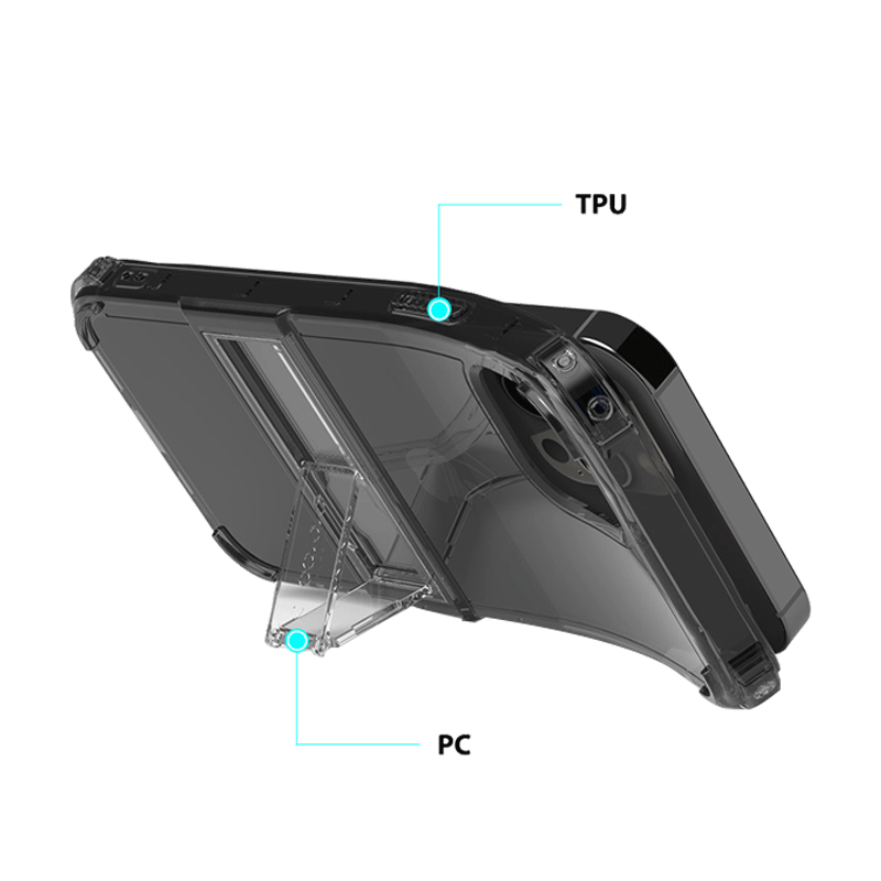 Araree Mach Stand Case For iPhone 12 & 12 Pro - Black