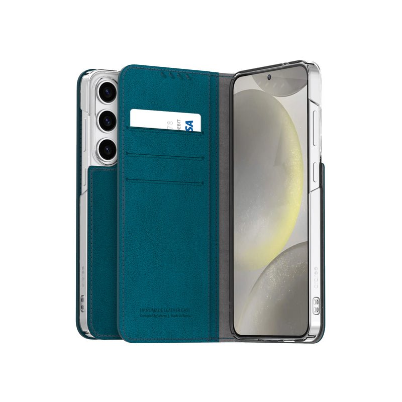 Araree Mustang Diary Wallet Case - Samsung Galaxy S24 Ultra / Ash Blue