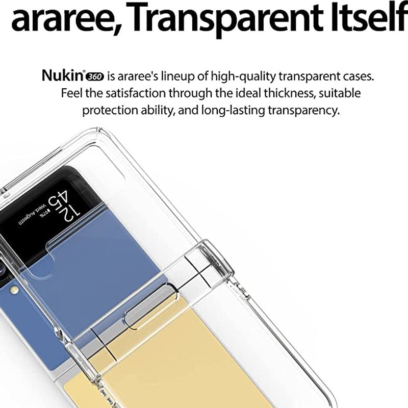 Araree Nukin 360 Case For Samsung Galaxy Z Flip 3 - Clear