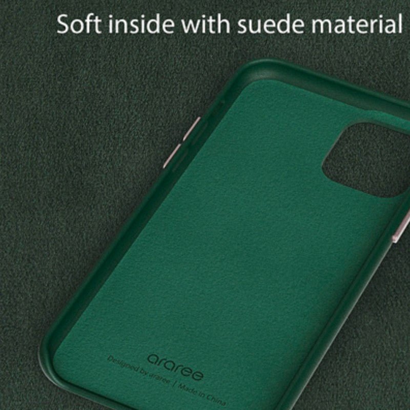 Araree Pellis PU Leather Case For iPhone 13 Pro- Green