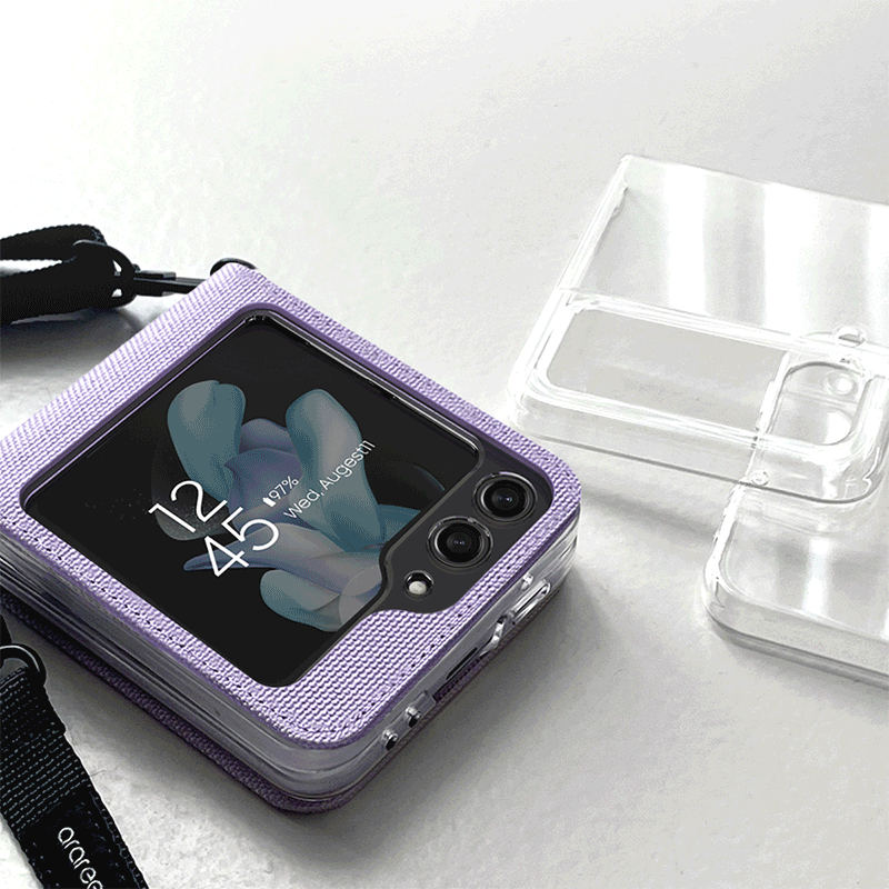 Araree Canvas Diary Flip Case - Samsung Galaxy Z Flip 5 / Purple