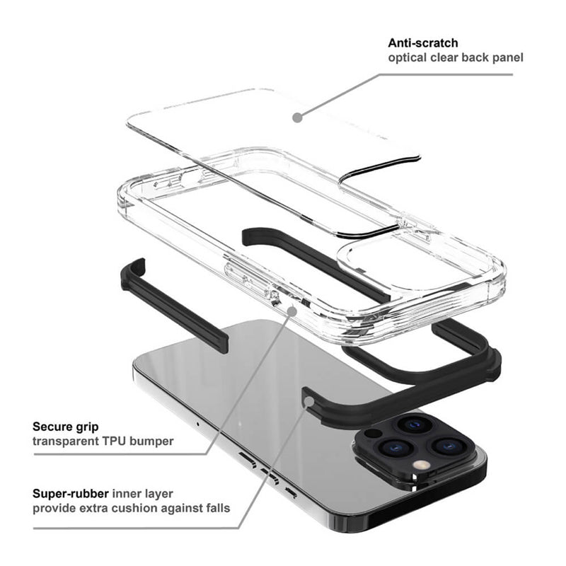 Armor-X Cbn Protective Case Miliatry Grade Shockproof Case - iPhone 13 Pro / Black