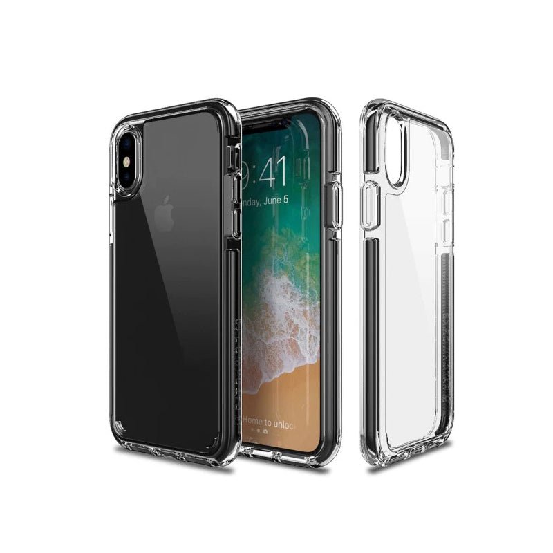 Armor-X iPhone X Ultra Slim Shockproof Crystal Case - Black