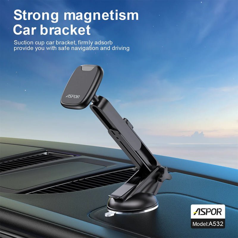 Aspor A532 car magnet mount - Black