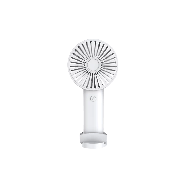 ASPOR A701 Portable USB Rechargeable Fan With Phone Holder – White