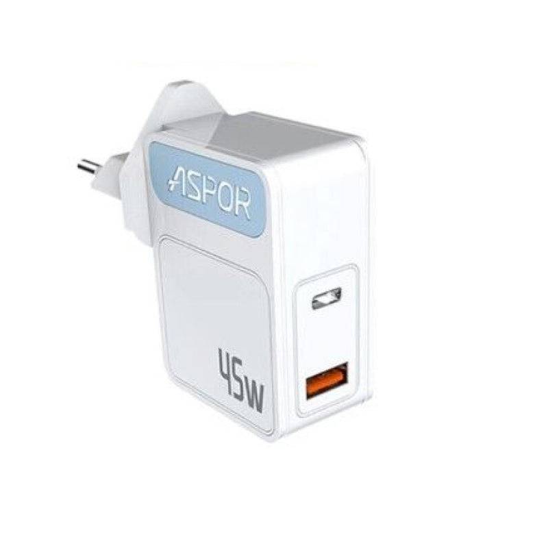 Aspor A839 Fast PD Charger - 45W / White