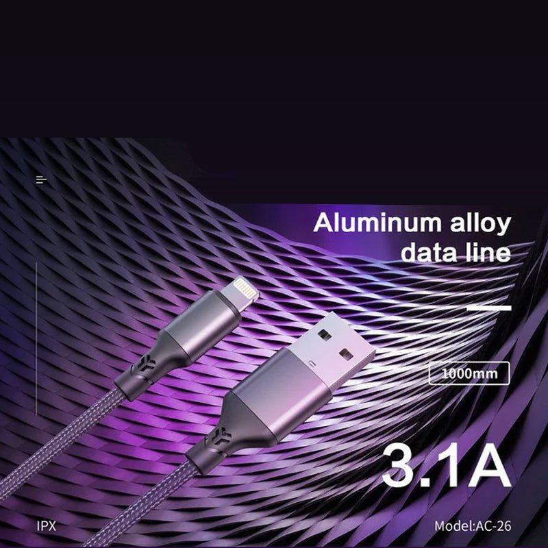 Aspor AC26 Fast Charging Cable - Lightning / 1 Meter