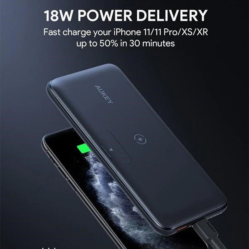 AUKEY 10,000mAh Wireless Charging Power Bank