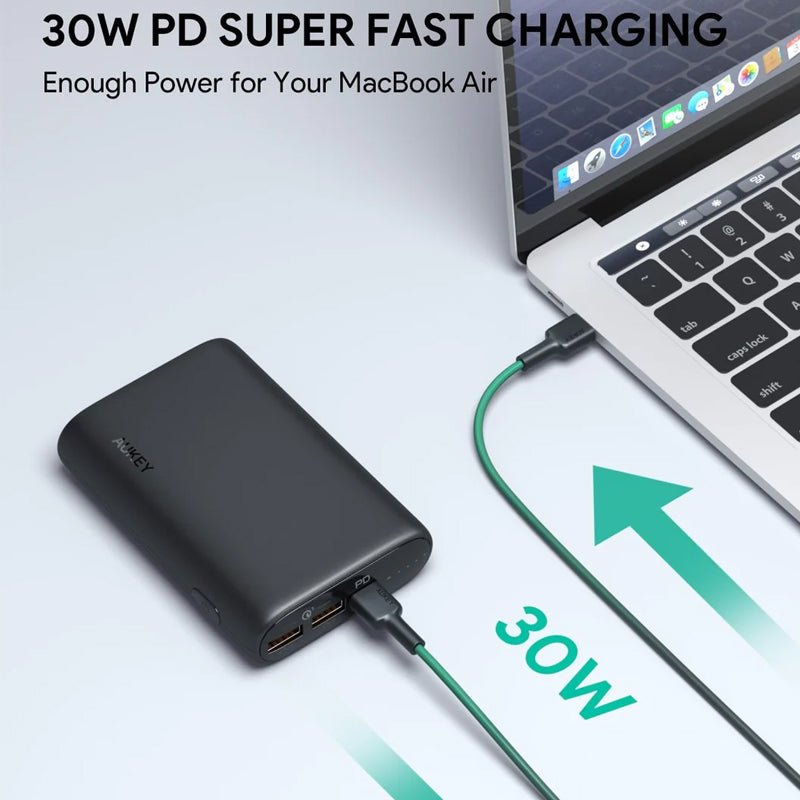 AUKEY 15,000mAh 30W PD Power Bank - Black