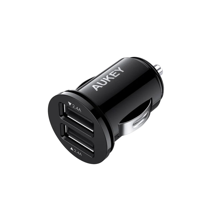 AUKEY 24W Duo-port Ultra Small Car Charger - Black