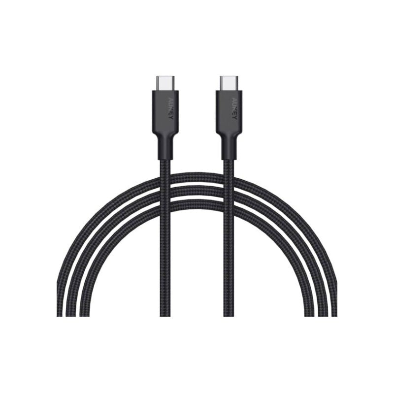 AUKEY Braided Nylon USB 3.1 Gen1 USB-C to USB-C - 2M / 60W / Black