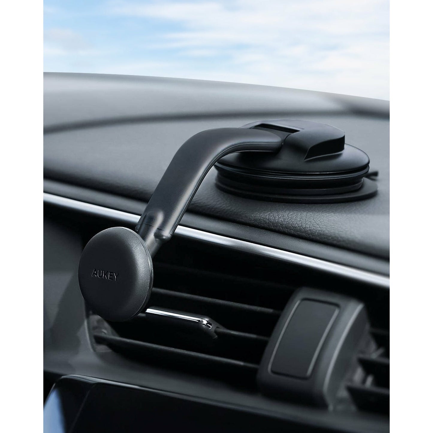 Aukey Dashboard Magnetic Phone Mount - Black