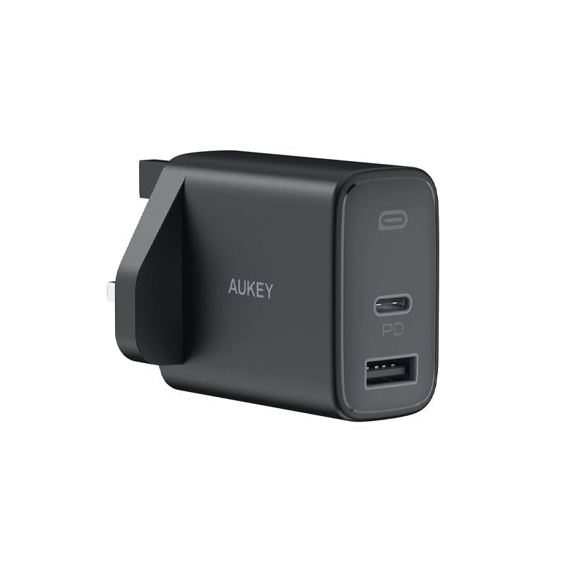 AUKEY Dual-Port Wall Charger - 32W / Black