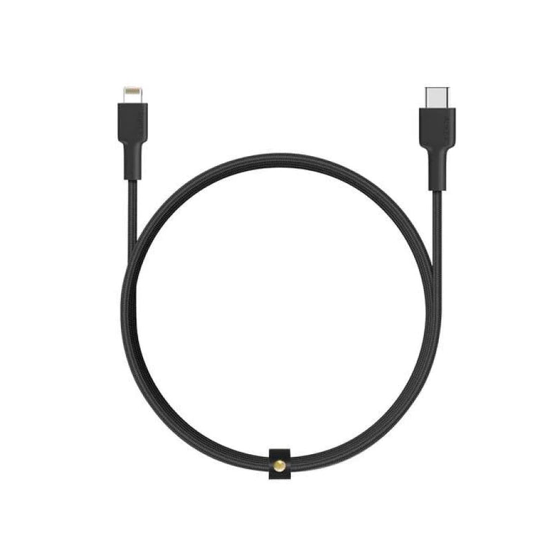 AUKEY MFI Braided Nylon USB-C To Lightning Cable - 2 m / Black