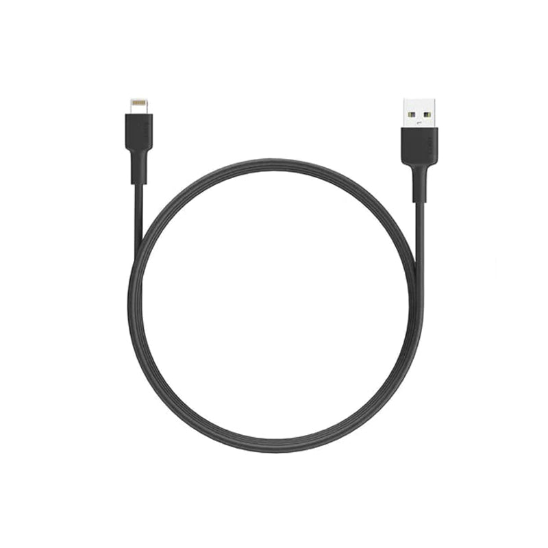 AUKEY Nylon Braided USB-A to Lightning Cable - 0.9m / Black