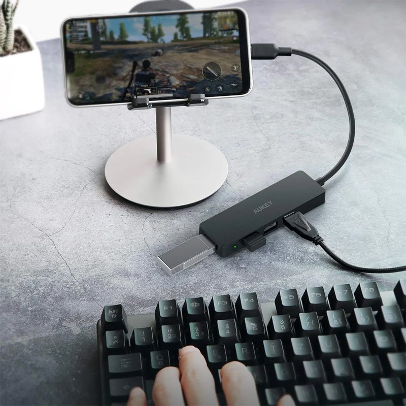 AUKEY USB-C to 4-Port USB 3.0 Gen 1 Aluminum Hub