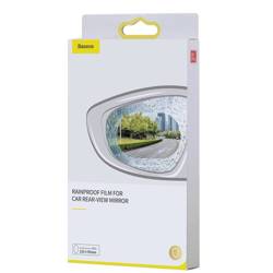 Baseus 0.15mm Rainproof Film for Car Rear-View Mirror (Oval 2 pcs/pack 135*95mm) Transparent