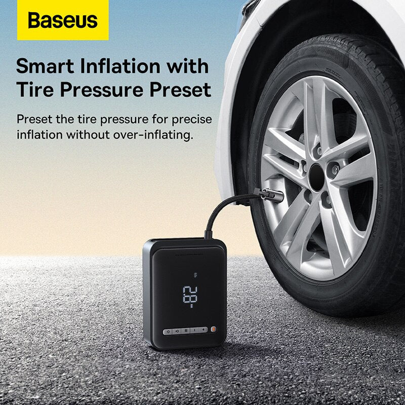 Baseus 2 In 1 Car Jump Starter Power Bank Air Compressor Inflator Pump (1000A)