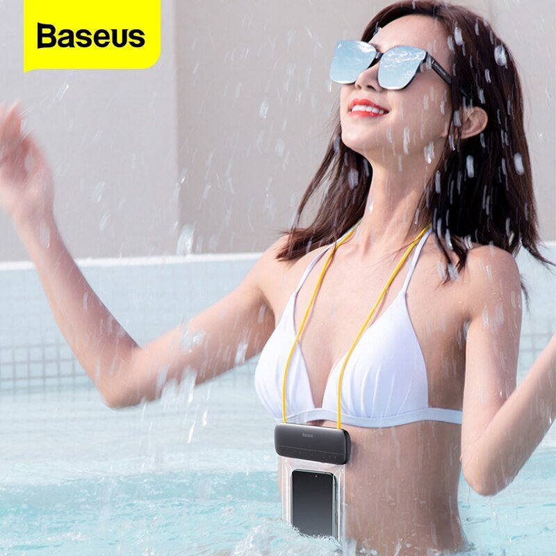 Baseus 7.2 Inches Waterproof Bag Universal Mobile Phone - Yellow