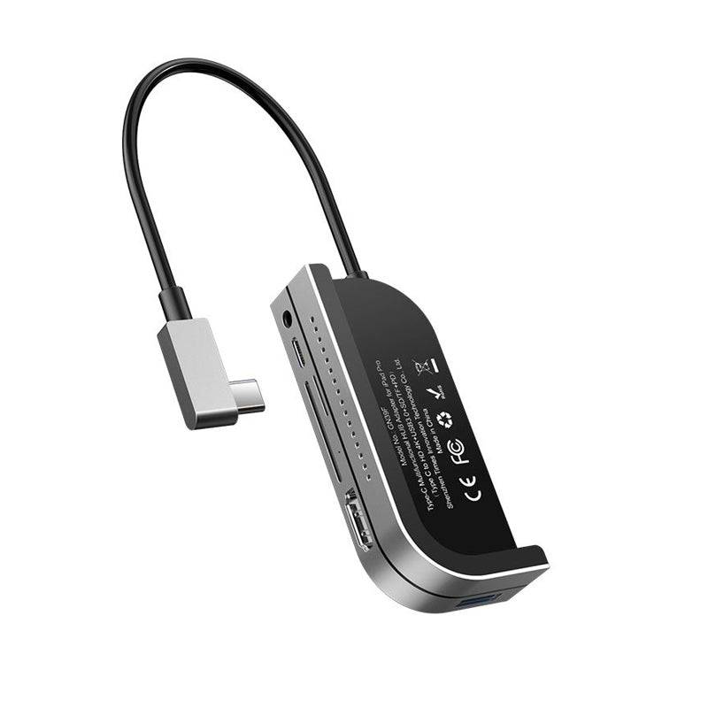 Baseus Bend Angle No.7 Multifunctional Type-C HUB - HDMI / USB Type-C / USB / Dark Gray