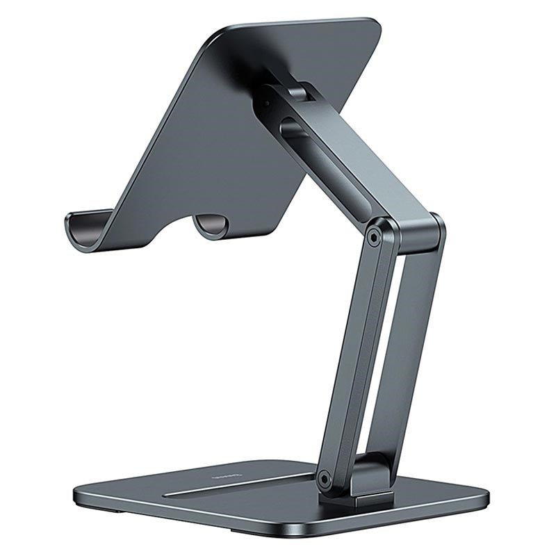 Baseus Biaxial Foldable Metal Desktop Stand For Tablets - Grey