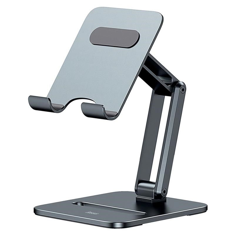 Baseus Biaxial Foldable Metal Desktop Stand For Tablets - Grey
