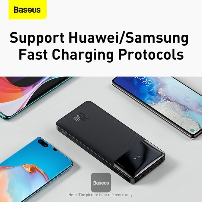 Baseus BiPow Digital Display Power Bank - 10000mAh / Black