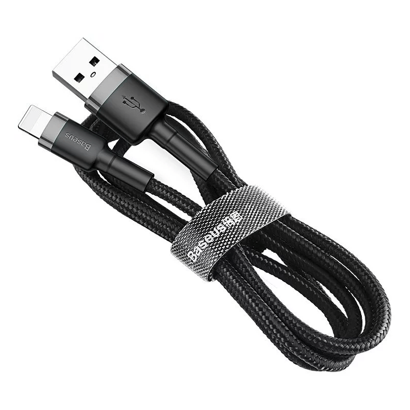 Baseus Cafule USB to Lightning Cable / 3 Meters - Gray/Black