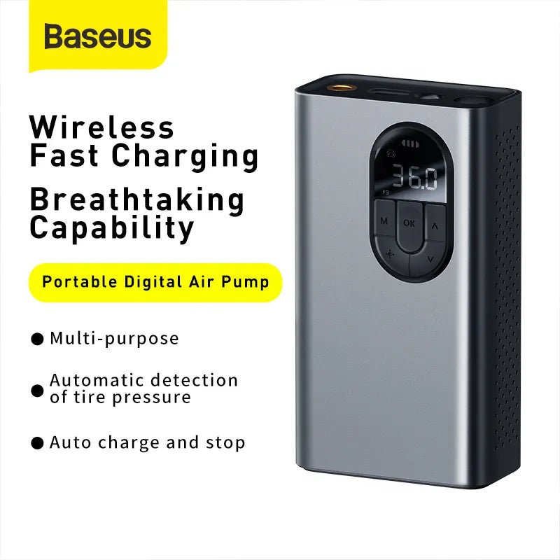 Baseus Energy Source Inflator Pump Wireless Intelligent Air Pump – Tarnish