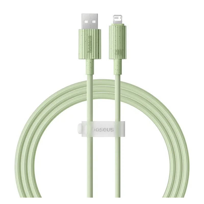 Baseus Habitat Series Fast Charging USB-A to Lightning Cable - 1m / Natural Green