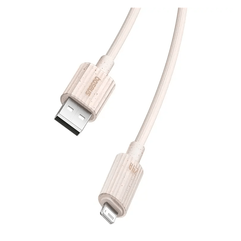 Baseus Habitat Series Fast Charging USB-A to Lightning Cable - 1m / Wheat Pink