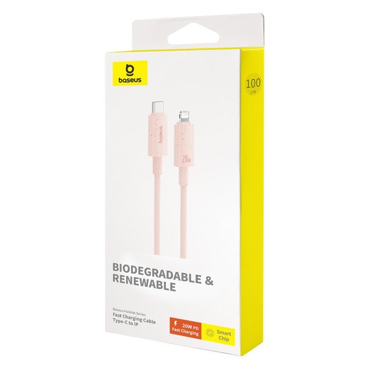 Baseus Habitat Series Fast Charging USB-C to Lightning Cable - 1M / Wheat Pink