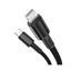 Baseus High Density Braided Fast Charging Data Cable - USB-C To Lightning / 1 Meter / Black
