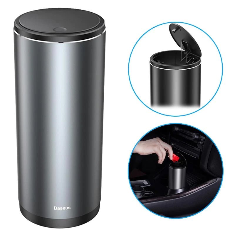 Baseus inAuto Gentleman Style Vehicle-Mounted Trash Can - 500 ml / Black