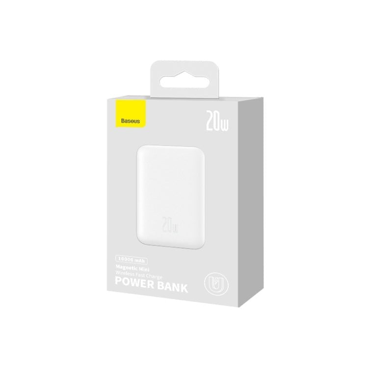 Baseus Magnetic Mini Wireless Fast Charge Power Bank - 10000mAh / 20W / White