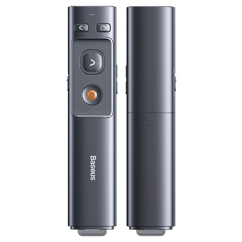 Baseus Orange Dot Wireless Presenter - RF2.4G Hz / 100m / Grey