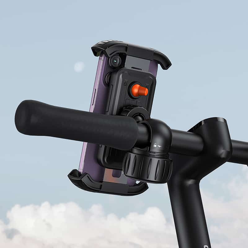 Baseus Quick Go Series Bike Phone Mount - Cluster Black