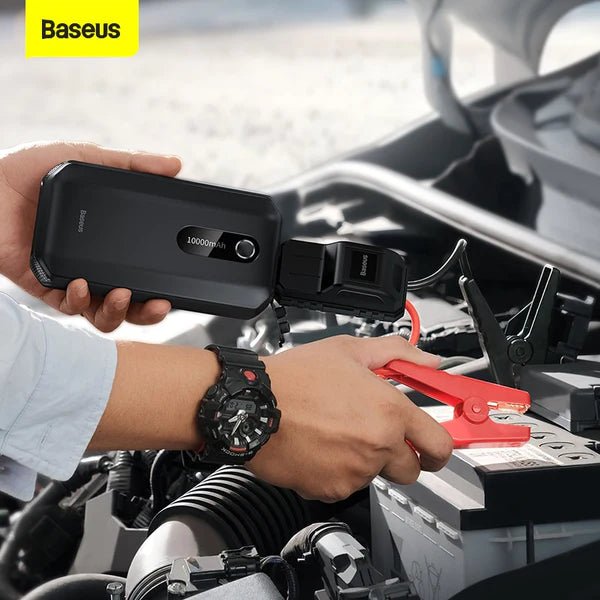 Baseus Super Energy Air Car Jump Starter 10000mAh الذروة الحالية 1000A - أسود