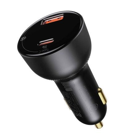 Baseus Superme Digital Display PPS Dual Quick Charger - Car Charger / Black