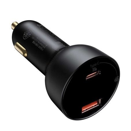 Baseus Superme Digital Display PPS Dual Quick Charger - Car Charger / Black