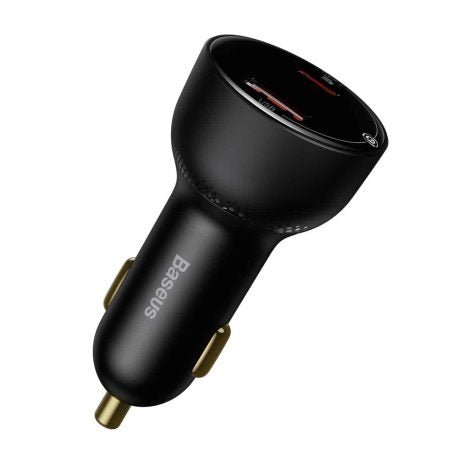 Baseus Superme Digital Display PPS Dual Quick Charger - Car Charger / Black