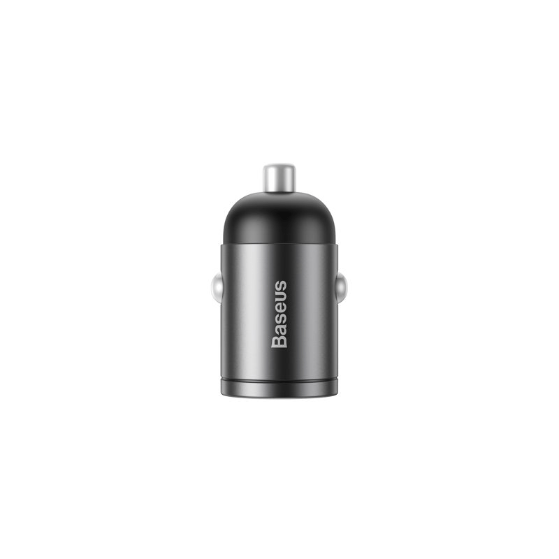 Baseus Tiny Star Mini Quick Charge- Car Charger / USB Port / 30W / Gray