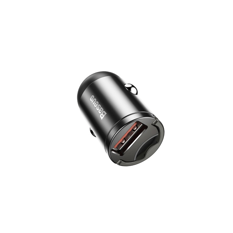 Baseus Tiny Star Mini Quick Charge- Car Charger / USB Port / 30W / Gray