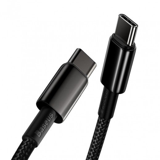 Baseus Tungsten Gold Fast Charging Data Cable - Type-C / 100W / 1Meter / Black