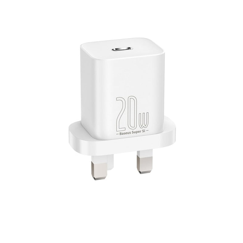 بيسوس USB C Plug PD 3.0 شاحن سريع - 20 واط / أبيض