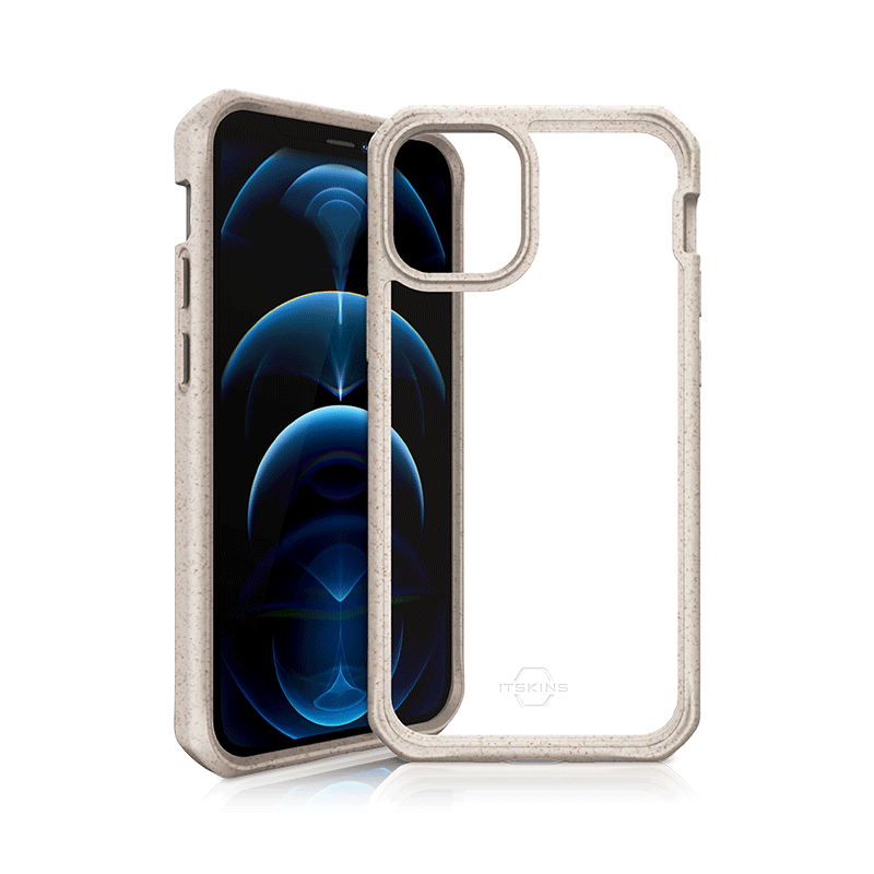 Itskins Biodegradable Case For iPhone 12 & 12 Pro - Natural And Transparent